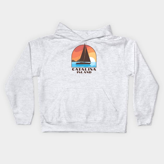 Catalina Island Kids Hoodie by TravelBadge